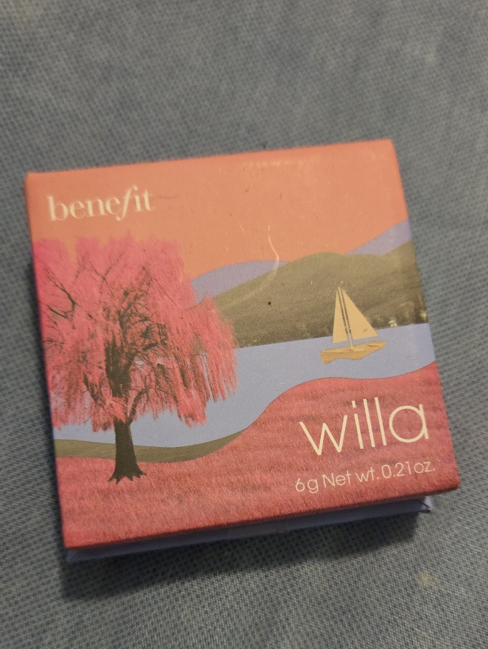 Benefit Willa Blush Compact — Pink and Purple Artwork